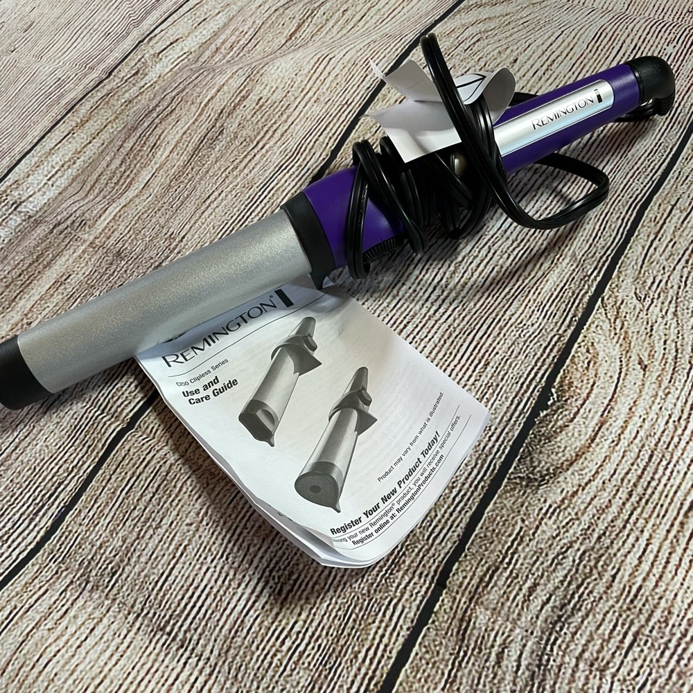 EUC Remington tear-drop barrel curling wand